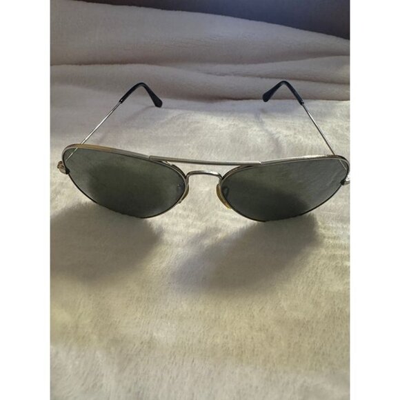 Vintage Ray-Ban B&L Aviator Silver USA w/ Case Authentic - Picture 5 of 5